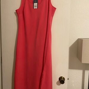 Universal Thread Pink Sheath Midi Dress Scoop Neck